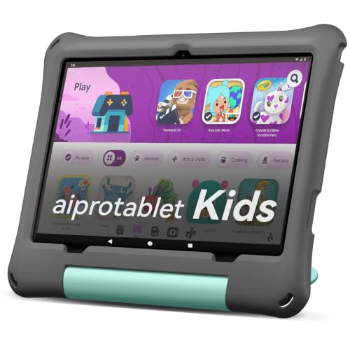 Image of Kids Tablet, Android 16 Tablet for Kids 10 inch Octa-Core with Case, 30GB RAM 64GB ROM 2TB TF Card Expandable for Toddler Children, Parental Control, Dual Camera, BT5.4, WiFi, Gift (Gray)