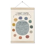 DOI-LANEE Mental Health Posters Hanger Frame, Things I Can Control Poster 16x12 Inch, Therapy Office Decor, Inspirational Wall Art for Homeschool Counseling Office, Calm Down Corner Wall Decor