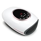 Foruisin Hand Massager with Heat and Compression, 3 Strength Levels & Modes, 10/15/20 Min Timer,Large Size Fits Hands & Forearms Carpal for Arthritis, Pain Relief, Carpal Tunnel (White, General)