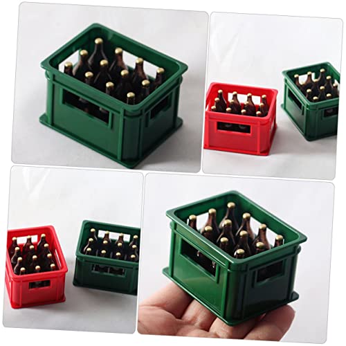 Gadpiparty Caixa Mini Imitação De Cerveja Acessórios Cosplay Miniaturas De Casa De Bonecas Miniatura