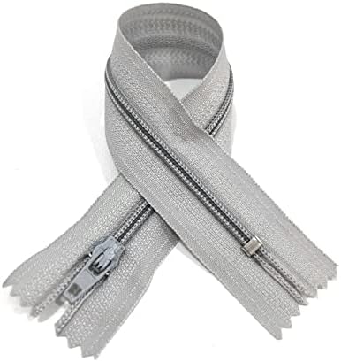 N.3 Zamknięte nylonowe zamki błyskawiczne, dostępne w 24 kolorach i pomiarach, zamek błyskawiczny do szycia, zamek błyskawiczny do szycia, zamki do szycia, (10-16cm, sosna zielona)
