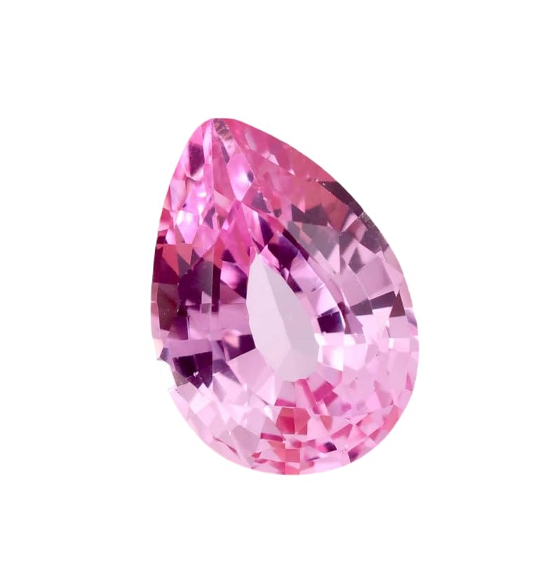 Morganite naturelle poire 9x12mm pour créer votre bague de fiançailles DIY