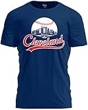 TeeStock Cleveland Baseball Shirt Cityscape Fan T-Shirt with Urban Skyline Graphic