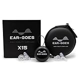 Ear-Goes X15 High Fidelity Ear Plugs for Concerts - Reusable Noise Cancelling Earbuds, Hearing Protection Earplugs, Full Spectrum Silicone Earplugs for Concerts, Music, Festivals, Live Entertainment