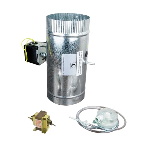 iO HVAC Controls MUA-06 Controls Make-up Air Damper Kit with 6in PO/SC Damper