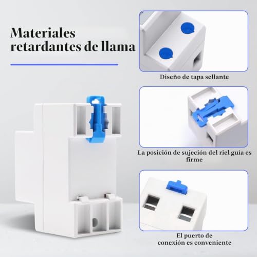 Miniatura 3 de Contador De Energía Eléctrica, Medidor De Consumo Eléctrico Monofásico Dos Hilos, Lcd Digital 220v 5 80 A 50 60hz, Medidor De Consumo Eléctrico Con Contador Din De Carril