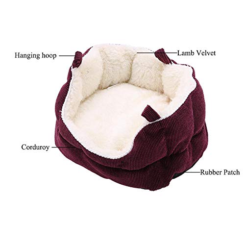 Cama colgante para hámster y ardillas perfecta para jaulas 6