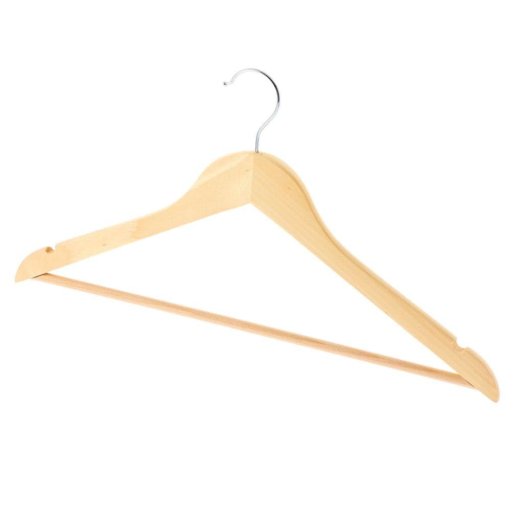 Amazon.co.jp: カインズ(CAINZ) 木製ハンガー 5本組 縦23cm 横