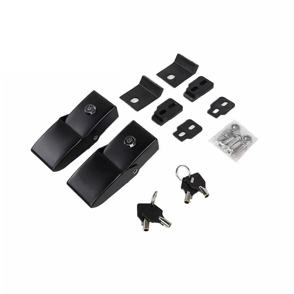 for Jeep for Wrangler JK/JL/JT 2007 Up Car Hood Latches Catch Locking Engine Locks Exterior Accessories Interior Trim Decal Decoration Accessories(Black)