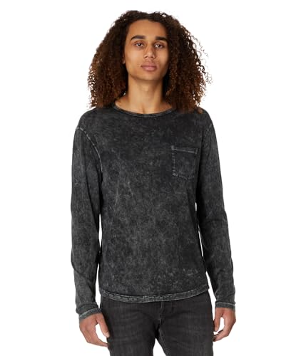 John Varvatos Men's Sid Long Sleeve Crew, Sting RAY