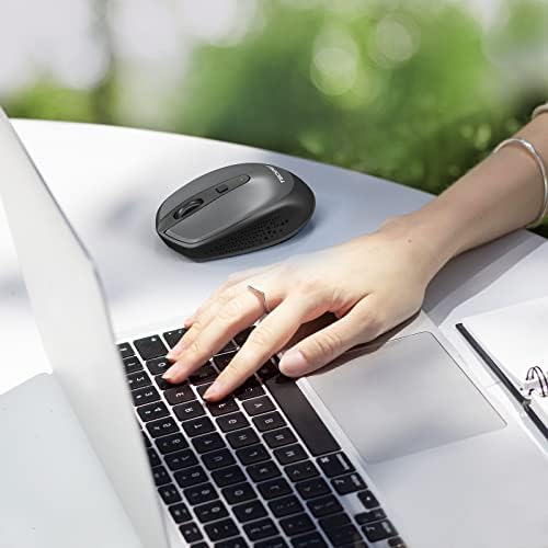 TECKNET Wireless Mouse for Laptop, 2.4G Cordless USB Mouse Portable Computer Mouse, 3 Buttons, 2000 DPI with 3 Adjustable Levels for Windows XP/10/8/7 MAC/Notebook, PC, Computer Office Home Work