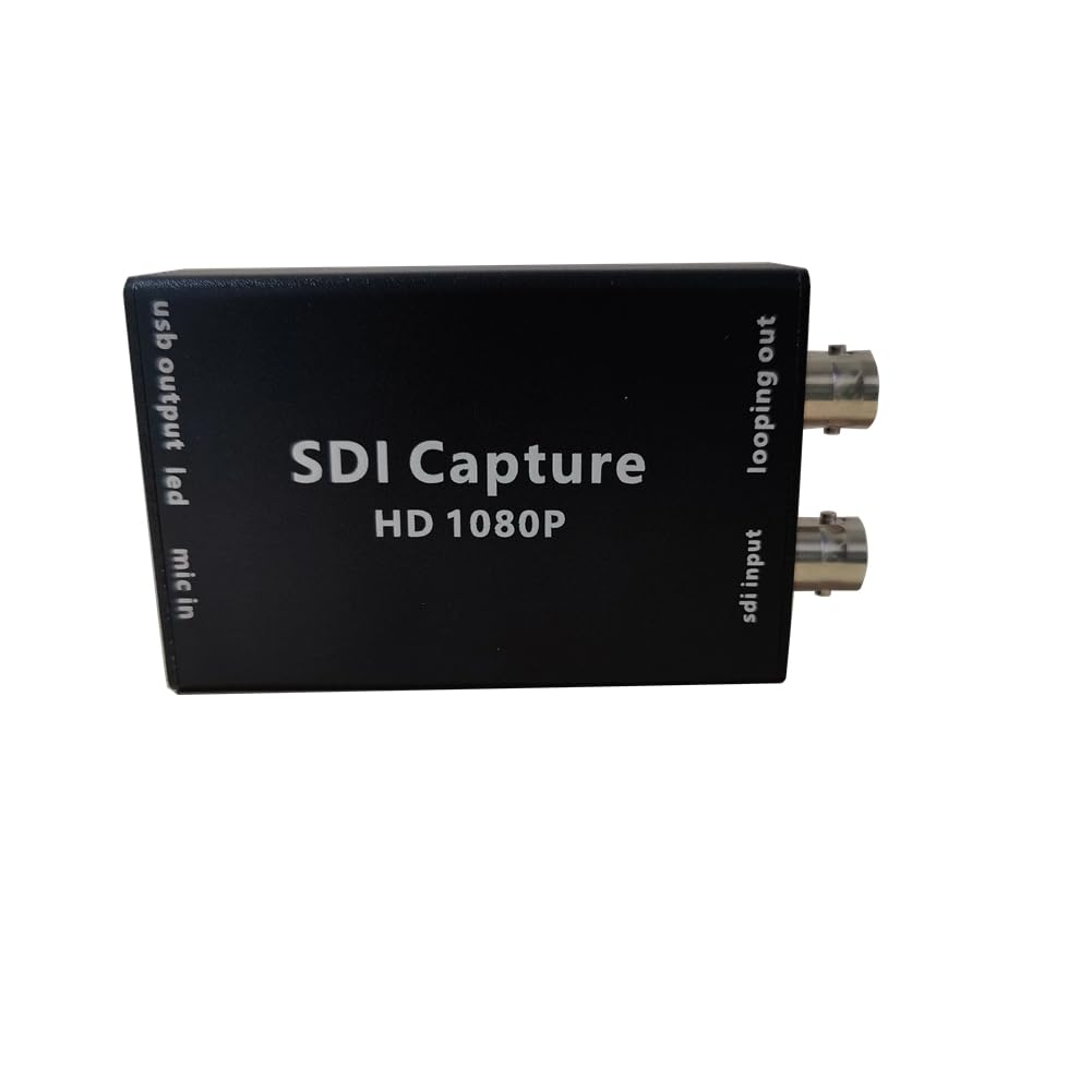 SDI - Adattatore di conversione USB SDI convertitore BNC 1080P Uscita audio video HD per monitor TV Camera Supporta UVC/Standard