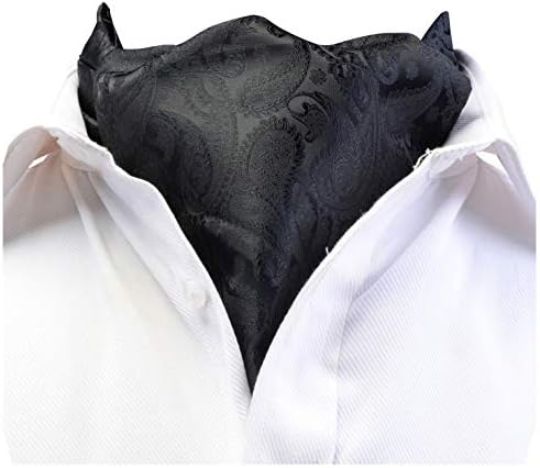 Gusleson Men's Cravat Self Tie Paisley Jacquard Woven Floral Luxury Ascot