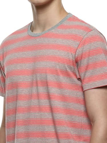 Image of hummel Streak Men's Regular Fit Crew Neck Striped Casual T-Shirt