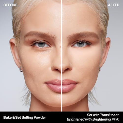 Morphe Totally Set Mini Brighten & Set Setting Powder Duo - Lightweight, Talc-Free Powder for Face Makeup Natural Finish - Minimizes Shine for Up to 24HR - Translucent (2 Count) - Thumbnail 2