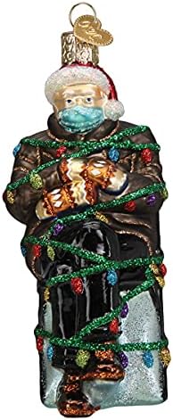 Old World Christmas Where's Bernie Glass Blown Christmas Tree Ornament