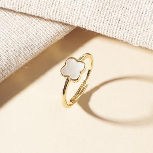 Image of SALTY Anti Tarnish Finger Ring for Women | Adjustable Fancy Jewellery Design | Fashion Accessories for Girls | Minimal Jewelry | Gift for Diwali, Christmas, Marriage, Birthday