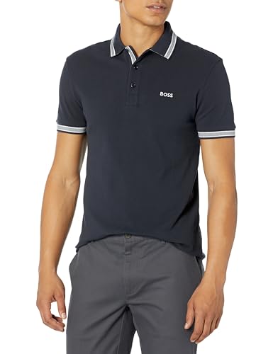 Preisvergleich Produktbild BOSS Herren Paddy Polo Shirt Polohemd, Marineblau, XL