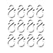 zison 12 PCS 1.7Inch Clear Plastic Punch Bowl Cup S Hooks