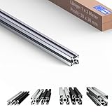 Tivendis Konstruktionsprofil 30x30 1 Stück 2 Meter Nut 8 Aluminium Alu Profil silber eloxiert Systemprofil für Rahmenbau und Montage
