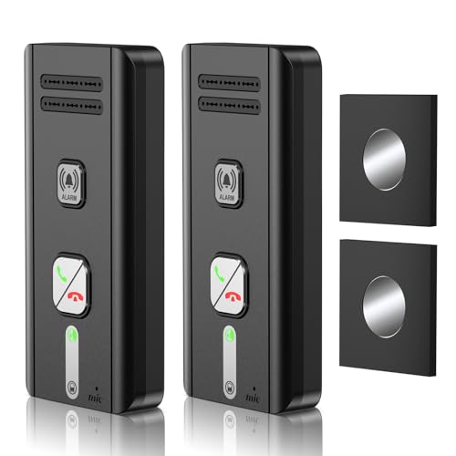 Intercoms Wireless for Home, 2 Way Audio Hands-Free Wireless Intercom System, 1600ft Long Range, 3 Ringtones 5 Volume Levels (Black)