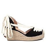 Suela antideslizante XTI 44517, Sandalias con cuña Mujer, Negro, 37 EU