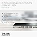 D-Link 28-Port Gigabit Stackable Smart Managed Switch with 10G Uplinks | 24 Gigabit + 4 10GbE SFP+ Ports| L2+/L3 Lite |VLANs |Web Managed |Surveillance Mode |NDAA Compliant (DGS-1510-28X)
