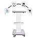 3-Tier Salon Trolly Cart with Wheels,Aluminum Esthetician Rolling Carts with Trays, 88LBS Beauty Cart with Wheels