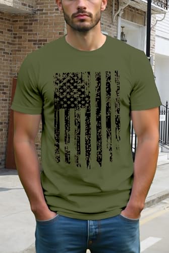 Mens American Flag Shirt USA Air Force Tshirts Patriotic 4th of July T-Shirt Memorial Day Tee Tops3