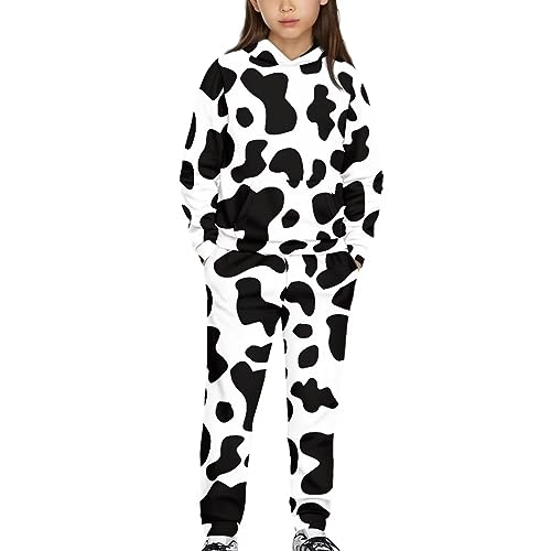 chaqlin Girls Clothing Set Boys Sweatsuits Cute Outfits for Kids Gym Sweatshirts and Sweatpants Casual Loose Fit2