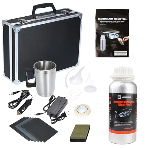 various Auto-Scheinwerfer-Polierset, Scheinwerfer-Erneuerungsset, 800 g Flüssigkeit, Scheinwerfer-Polierset, Scheinwerfer-Linsen-Reparatur, Scheinwerfer-Polieren (800 g Set)