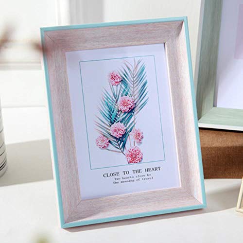 VIM 1 Pcs Resin Photo Frame For Table Modern 14 Colors Picture Frames Home Decor Delicacy Picture Frame Hanging Photo Frame,Jianoulanbianfen,8 Inch