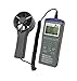 Digital Temperature RH Anemometer Datalogger LCD Display 5 in 1 Wind Volume Wet Bulb Display Portable Air Flow Meter Handheld Wind Speed Meter Data Logger Recorder with RS232 Connecting Cable and CD