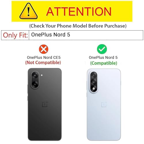 Image of Kapa Soft Fabric & Leather Hybrid Protective Back Cover for OnePlus Nord 5 | Shockproof Slim Hard Anti Slip Back Case (Black,Blue)