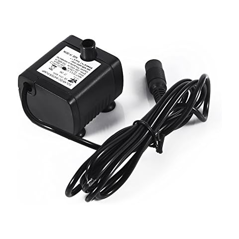 Fdit DC 12 V Solar Amphibien Mini Tauchpumpe Elektrische Wasserpumpe Ultra-leise Aquarium Pumpe Luft Wasser Pumpe Cover