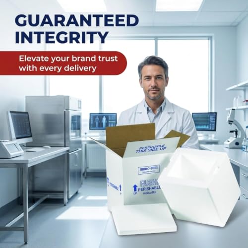 Image of BOX USA Insulated Shipping Kit, 13 x 13 x 12 1 /2 in, 1-Pack