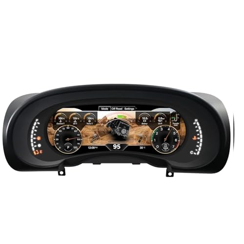 Grupo de instrumentos digitales 12,3 Jeep Wrangler JK 2007-2010 con velocímetro LCD
