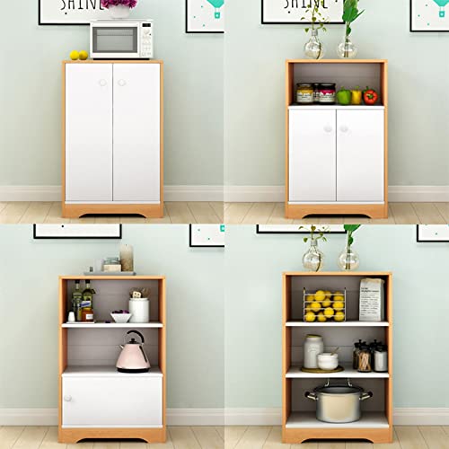 Étagère de cuisine en bois blanc de qualité supérieure pour micro-ondes