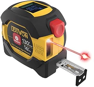 LEXIVON 2 in 1 Digital Laser Tape Measure | 130ft/40m Laser Distance Meter