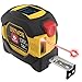 LEXIVON 2 in 1 Digital Laser Tape Measure | 130ft/40m Laser Distance Meter Display On Backlit LCD Screen with 16ft/5m AutoLock Measuring Tape | Ft/Inch/Fractions/M/mm(LX-201)
