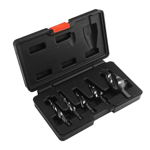 Broca escalonada para metal | Juego de brocas escalonadas HSS para taladros en aluminio, acero inoxidable, madera PP