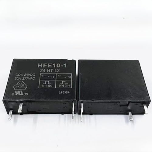 YLQUXEUV 1pcs/lot relay:HFE10-1 24-HT-L2 24VDC 50A 4pins Double coil magnetic holding relay