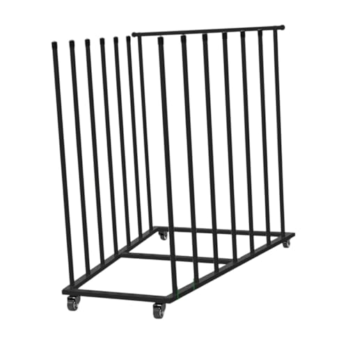 Kokiya カートン収納ラックカート(車輪付き)簡単に設置できる移動式段ボールスタンド