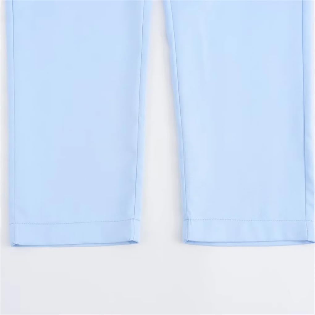 Women's Solid Color High Waist Ankle Pants