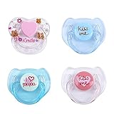 Staright 4 Stück Reborn Doll Plies Magnet Schnuller Lebensechte Reborn Baby Dolls Zubehör Magnetische Brustwarzen