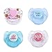 Staright 4 Stück Reborn Doll Plies Magnet Schnuller Lebensechte Reborn Baby Dolls Zubehör Magnetische Brustwarzen
