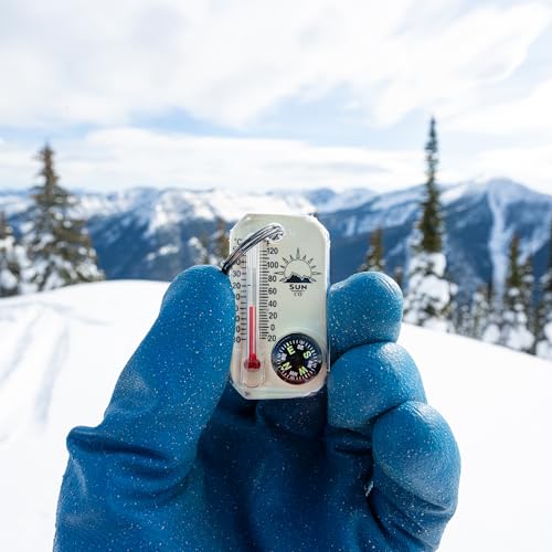 Sun-Company-LumaGage-Multi-Functional-Glow-in-The-Dark-Zipper-Pull-Compass-Thermometer-with-Wind-Chill-Chart-Ideal-for-Camping-Hiking-and-Outdoor-Navigation