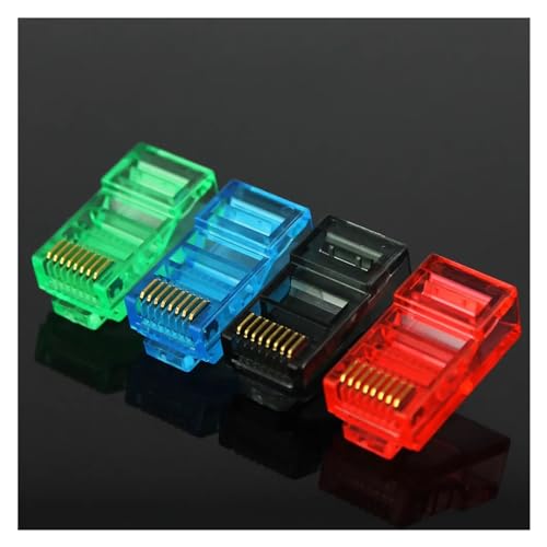 Conectores de Paso RJ45 para evitar errores de crimpado en cables azules 2