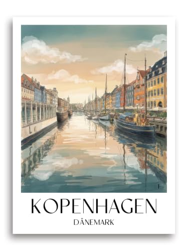 favplace Poster Dänemark Kopenhagen Kopenhagen A2 Kunstdruck