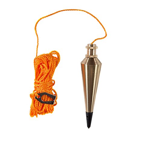 Swanson Tool Co PB008B 8 ounce Brass Plumb Bob with String